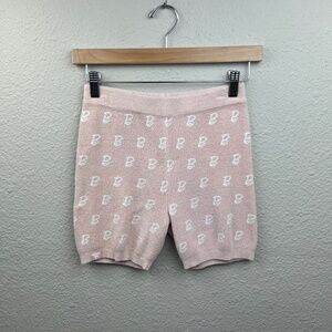 Girls Barbie x Barefoot Dreams Shorts in Light Pink Sz 12/14
